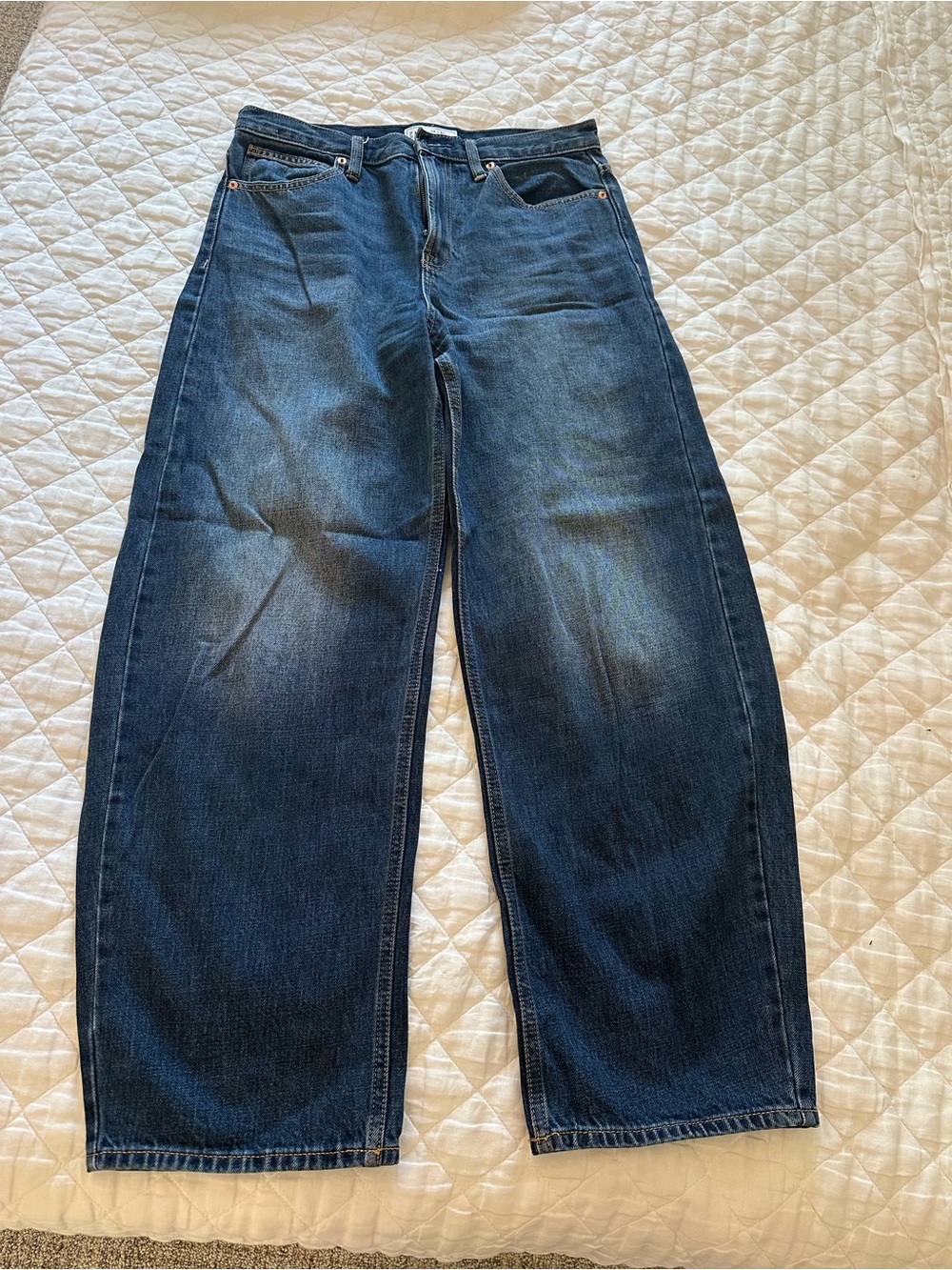 Womens Barrel Denim Jeans